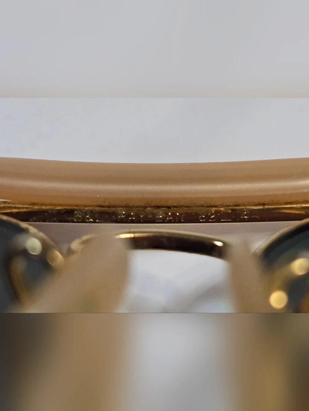 Vintage 60s Ray-Ban Men’s Gold Aviator Sunglasses 62[]14